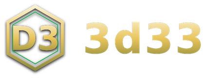 3d33 logo
